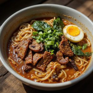 spicy beef noodle soup
