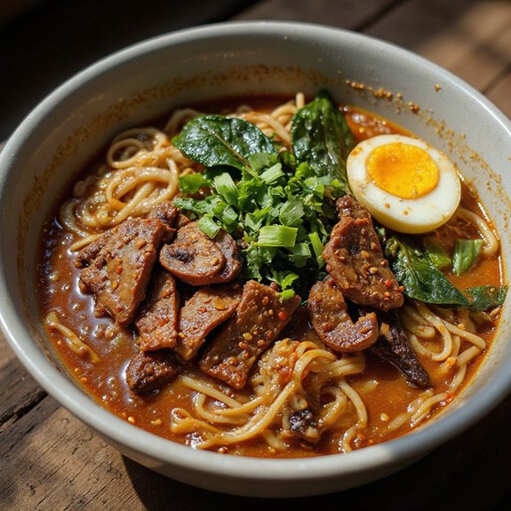 spicy beef noodle soup