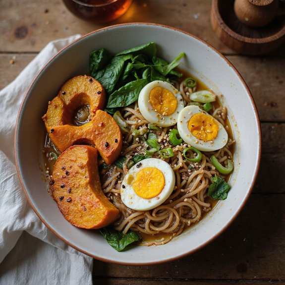 spicy butternut squash ramen