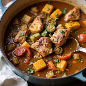 spicy chicken and squash