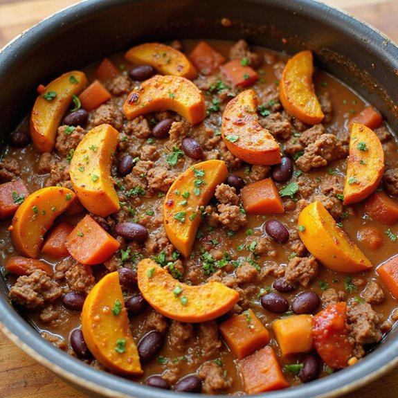 spicy chili with butternut