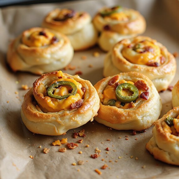 spicy cream cheese rolls