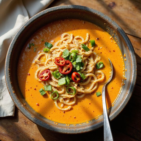 spicy pumpkin ramen soup