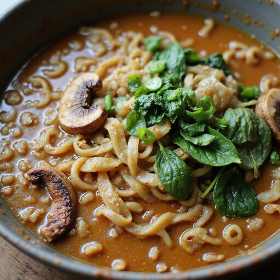 spicy ramen barley soup