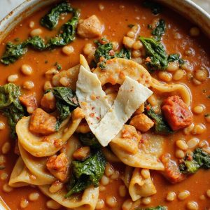 spinach barley lasagna soup