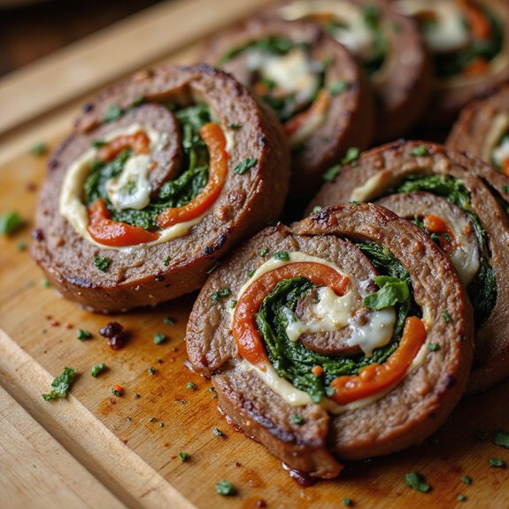stuffed grilled flank steak