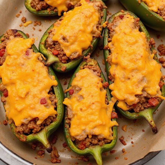 stuffed poblano pepper dish