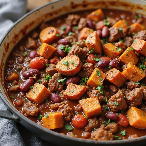sweet potato cowboy chili