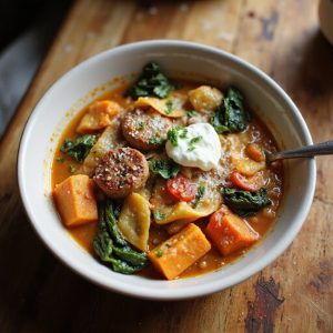 sweet potato lasagna soup