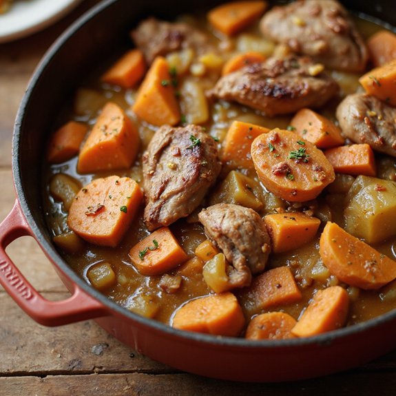 sweet potato rabbit stew