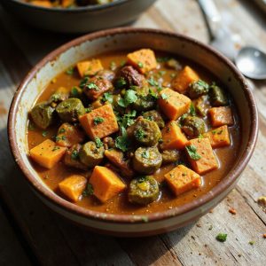 vegetarian stew with ginger