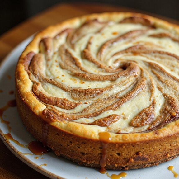 white chocolate gingerbread cheesecake