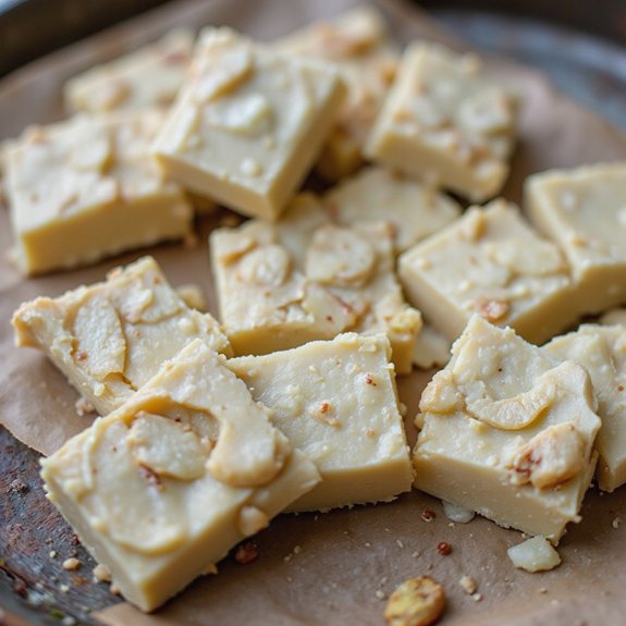 white chocolate pear fudge