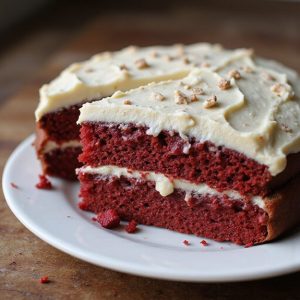 brown butter frosted red velvet