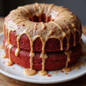 brown butter red velvet glaze