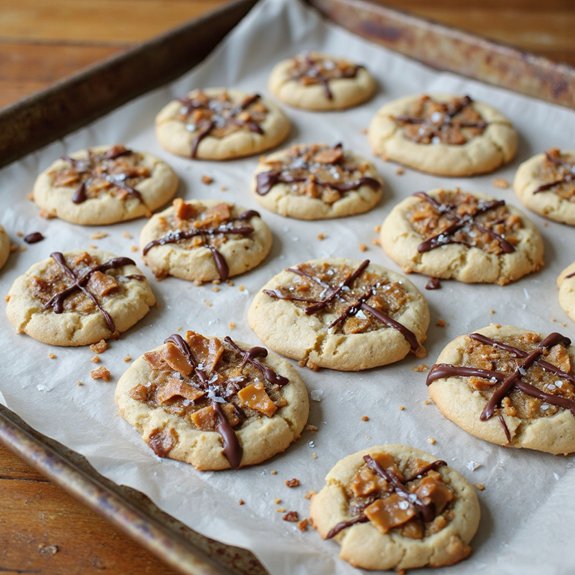 brown butter toffee shortbread cookies