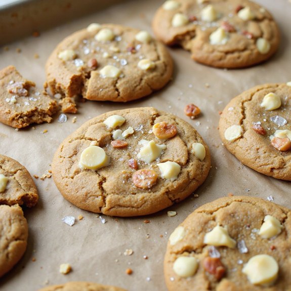 brown butter white chocolate peanutcookies
