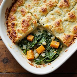 butternut squash kale casserole
