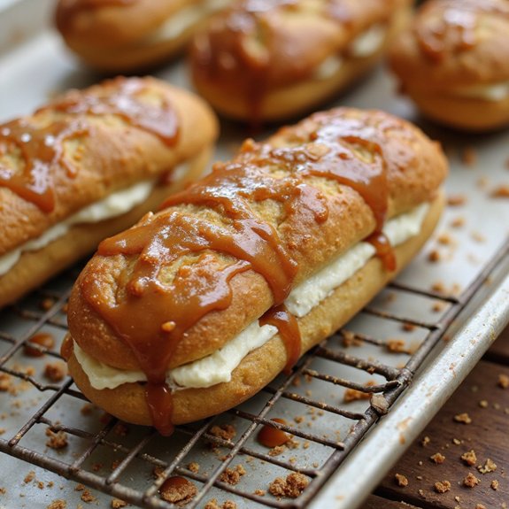 buttery caramel filled french pastry
