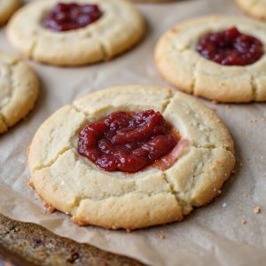 buttery jam filled shortbread cookies