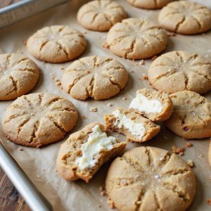 cheesecake filled peanut butter cookies