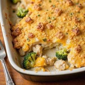 cheesy broccoli chicken casserole