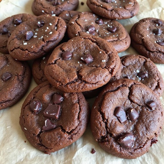chewy brownie crust cookies