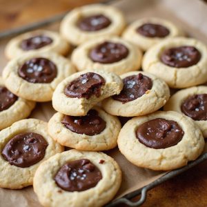 chewy fudge core shortbread