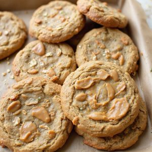 chewy oatmeal swirl peanut butter