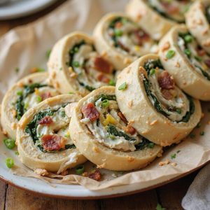 chicken bacon ranch pinwheels