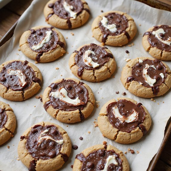 chocolate chip fudge cheesecake cookies