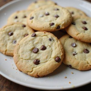 chocolate chip shortbread cookies