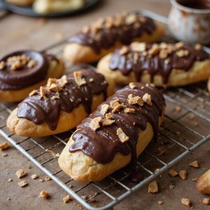 chocolate coffee caramel pastries