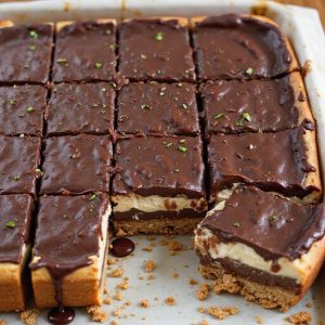 chocolate filled cream pastry cheesecake