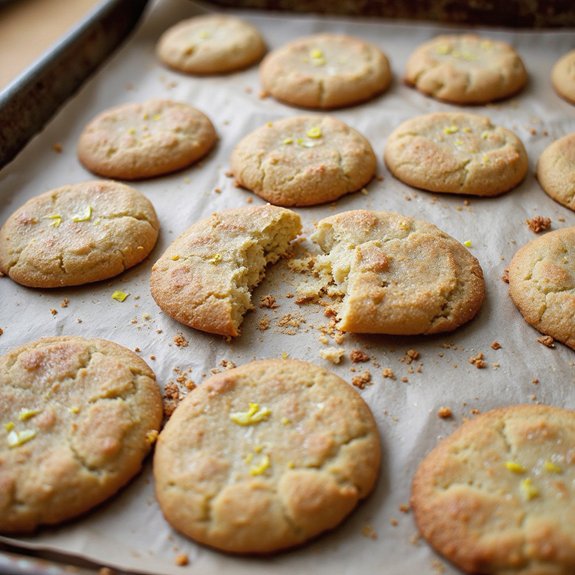 citrusy cinnamon coated chewy cookies