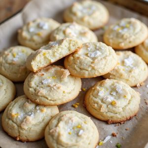 citrusy coconut cheesecake cookie