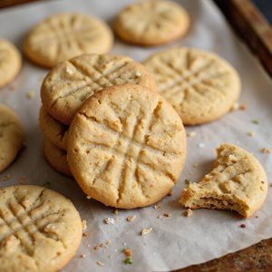 classic crunchy peanut butter cookies