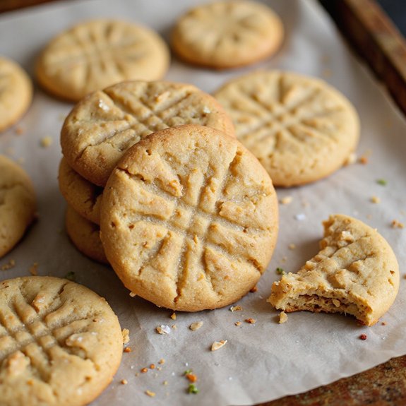 classic crunchy peanut butter cookies