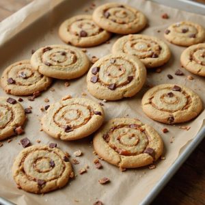 coffee toffee crunch pinwheels