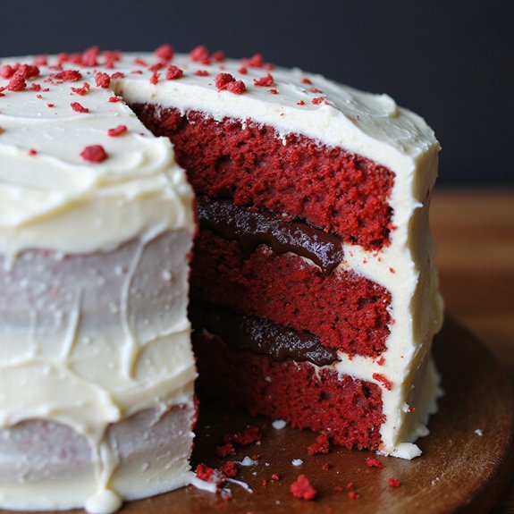 decadent fudgy red velvet