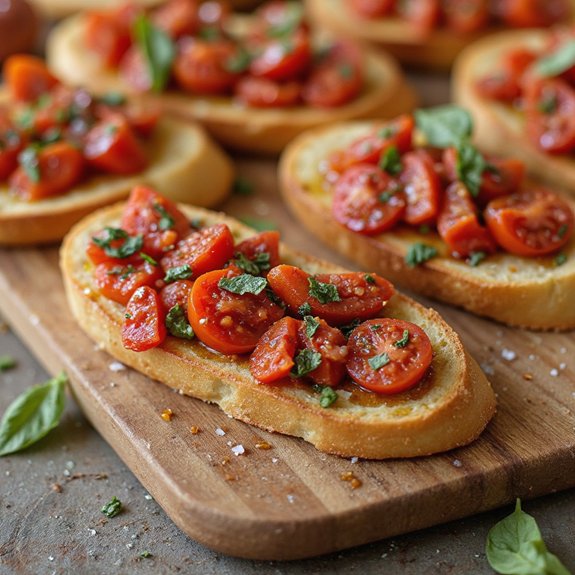 fresh tomato basil bruschetta
