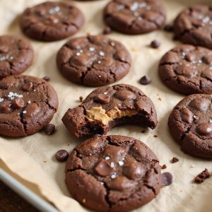 fudgy peanut butter brownie cookies