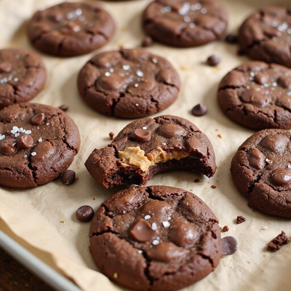 fudgy peanut butter brownie cookies