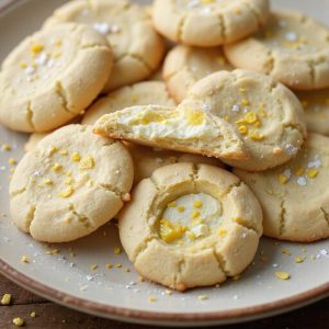 lemon cheesecake filled sugar cookies
