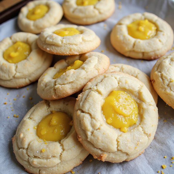 lemon curd filled cookies