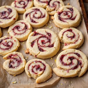 lemon raspberry swirled pinwheels