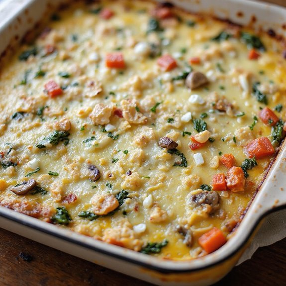 low fat savory egg bake
