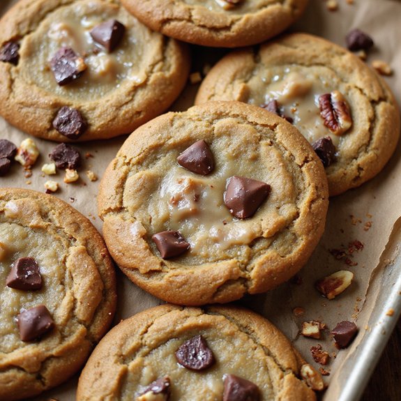 maple glazed sourdough chocolate cookies