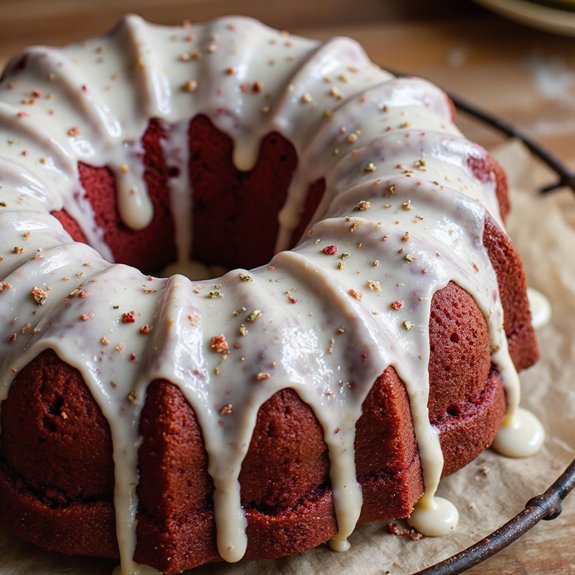 moist red velvet bundt
