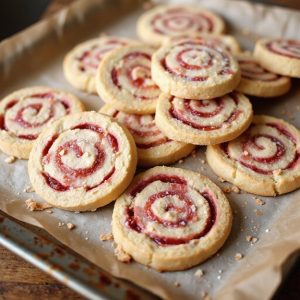 moist strawberry shortcake pinwheels